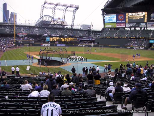 Seat view from section 127 at T-Mobile Park, home of the Seattle Mariners