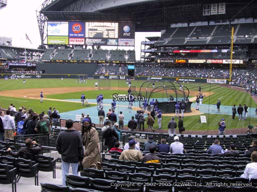 Seat view from section 133 at T-Mobile Park, home of the Seattle Mariners