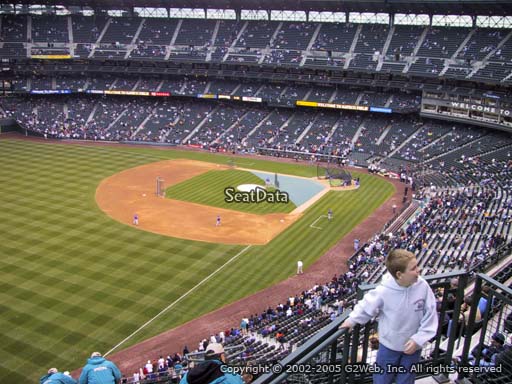Seat view from section 347 at T-Mobile Park, home of the Seattle Mariners