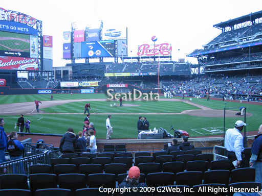 Seat view from section 10 at Citi Field, home of the New York Mets
