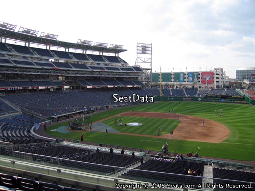Seat view from section 220 at Nationals Park, home of the Washington Nationals