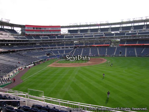 Seat view from section 239 at Nationals Park, home of the Washington Nationals