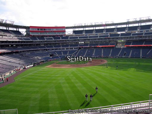 Seat view from section 240 at Nationals Park, home of the Washington Nationals