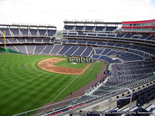 Seat view from section 301 at Nationals Park, home of the Washington Nationals