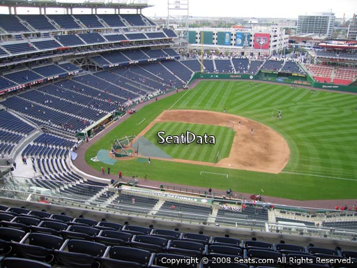 Seat view from section 419 at Nationals Park, home of the Washington Nationals