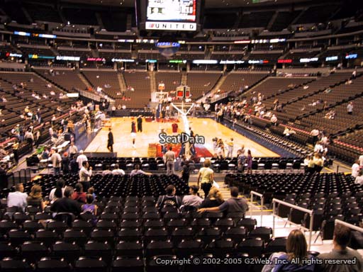 Seat view from section 138 at the Pepsi Center, home of the Denver Nuggets