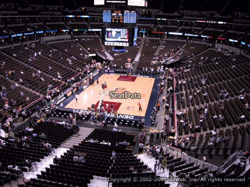 Seat view from section 244 at the Pepsi Center, home of the Denver Nuggets