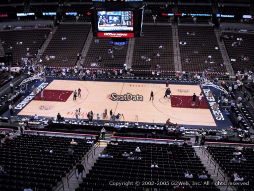 Seat view from section 260 at the Pepsi Center, home of the Denver Nuggets