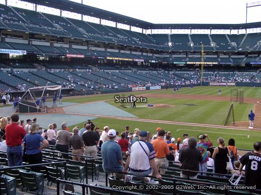 Seat view from section 18 at Oriole Park at Camden Yards, home of the Baltimore Orioles