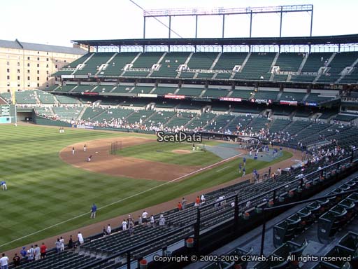 Seat view from section 262 at Oriole Park at Camden Yards, home of the Baltimore Orioles