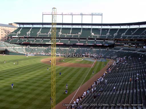Seat view from section 272 at Oriole Park at Camden Yards, home of the Baltimore Orioles