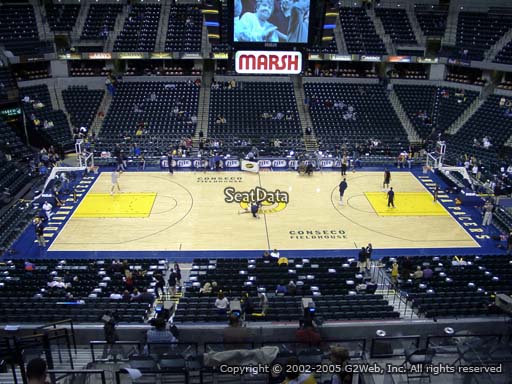 Seat view from section 117 at Bankers Life Fieldhouse, home of the Indiana Pacers