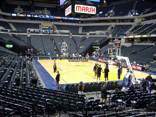 Seat view from section 12 at Bankers Life Fieldhouse, home of the Indiana Pacers