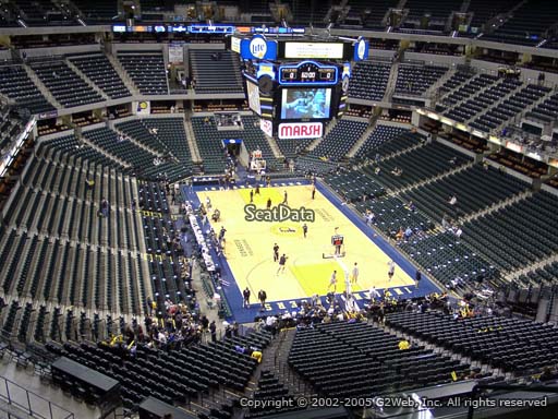 Seat view from section 202 at Bankers Life Fieldhouse, home of the Indiana Pacers
