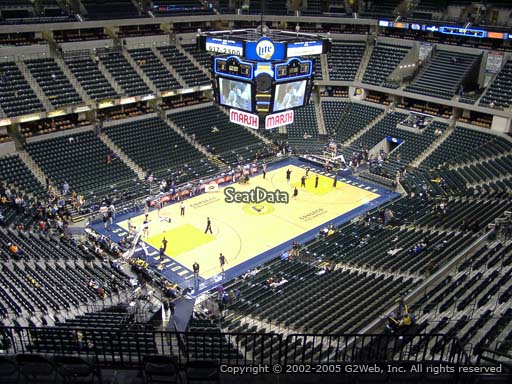 Seat view from section 228 at Bankers Life Fieldhouse, home of the Indiana Pacers