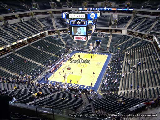 Seat view from section 231 at Bankers Life Fieldhouse, home of the Indiana Pacers