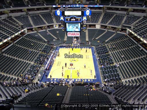 Seat view from section 232 at Bankers Life Fieldhouse, home of the Indiana Pacers