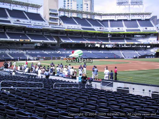 Seat view from section 115 at Petco Park, home of the San Diego Padres