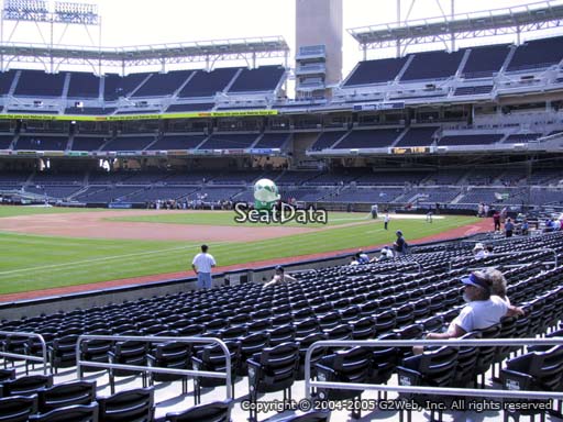 Seat view from section 118 at Petco Park, home of the San Diego Padres