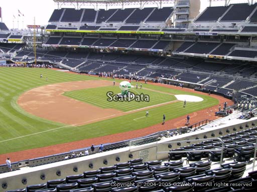 Seat view from section 216 at Petco Park, home of the San Diego Padres