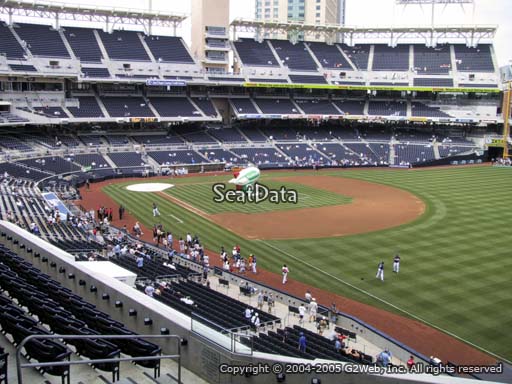 Seat view from section 219 at Petco Park, home of the San Diego Padres