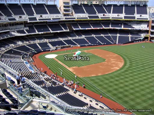 Seat view from section 323 at Petco Park, home of the San Diego Padres