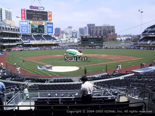 Seat view from section H at Petco Park, home of the San Diego Padres
