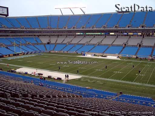 Seat view from section 312 at Bank of America Stadium, home of the Carolina Panthers
