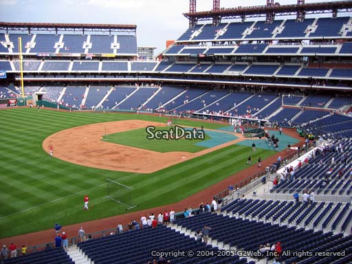 Seat view from section 234 at Citizens Bank Park, home of the Philadelphia Phillies