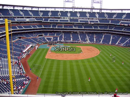 Seat view from section 304 at Citizens Bank Park, home of the Philadelphia Phillies