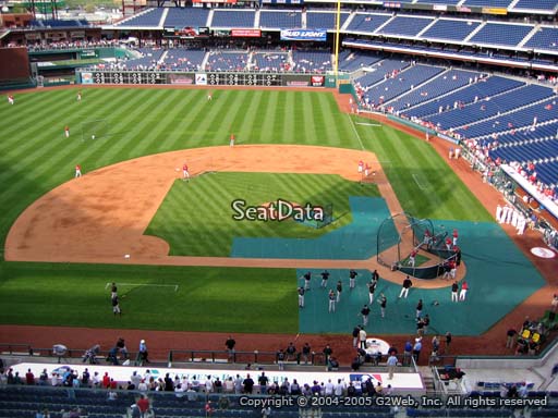 Seat view from section 325 at Citizens Bank Park, home of the Philadelphia Phillies