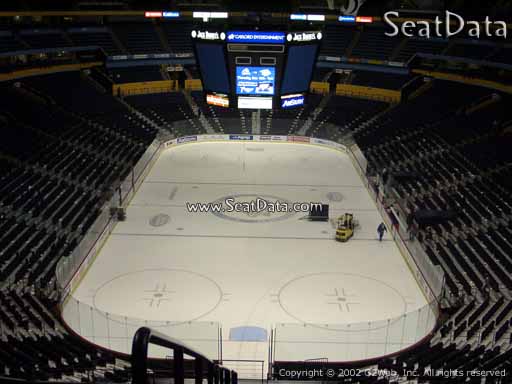 Seat view from section 316 at Bridgestone Arena, home of the Nashville Predators