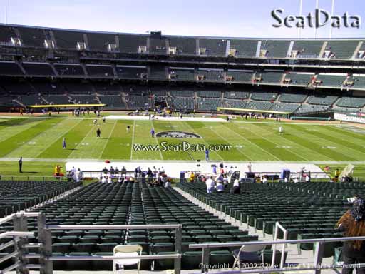 Seat view from section 243 at Oakland Coliseum, home of the Oakland Raiders