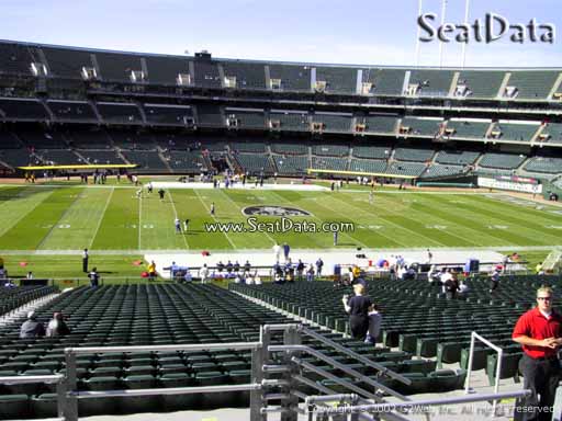 Seat view from section 244 at Oakland Coliseum, home of the Oakland Raiders