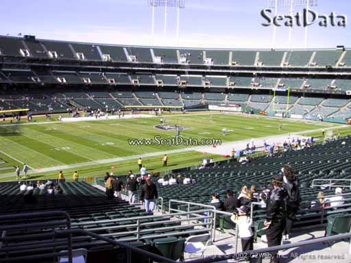 Seat view from section 248 at Oakland Coliseum, home of the Oakland Raiders