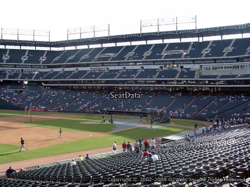Seat view from section 116 at Globe Life Park in Arlington, home of the Texas Rangers