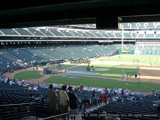 Seat view from section 133 at Globe Life Park in Arlington, home of the Texas Rangers