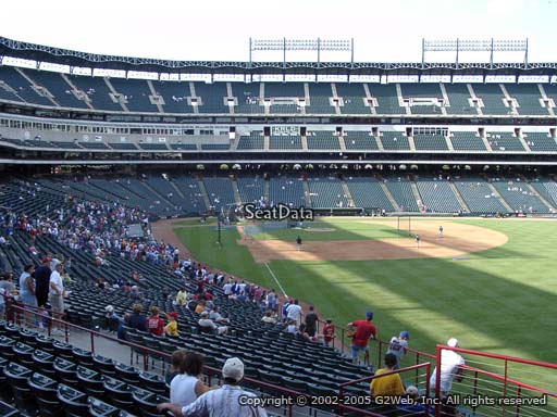 Seat view from section 139 at Globe Life Park in Arlington, home of the Texas Rangers
