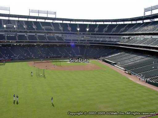 Seat view from section 201 at Globe Life Park in Arlington, home of the Texas Rangers