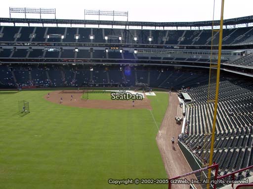Seat view from section 206 at Globe Life Park in Arlington, home of the Texas Rangers