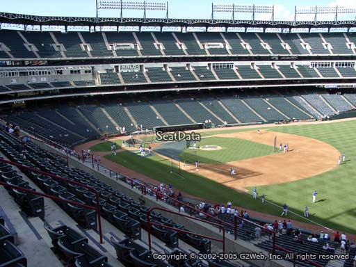 Seat view from section 239 at Globe Life Park in Arlington, home of the Texas Rangers