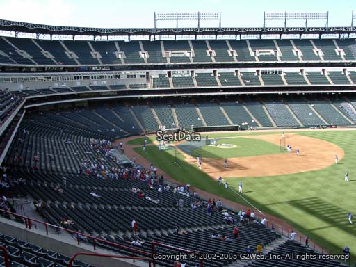 Seat view from section 242 at Globe Life Park in Arlington, home of the Texas Rangers