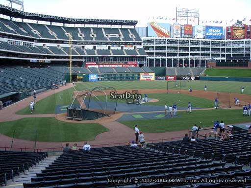 Seat view from section 30 at Globe Life Park in Arlington, home of the Texas Rangers