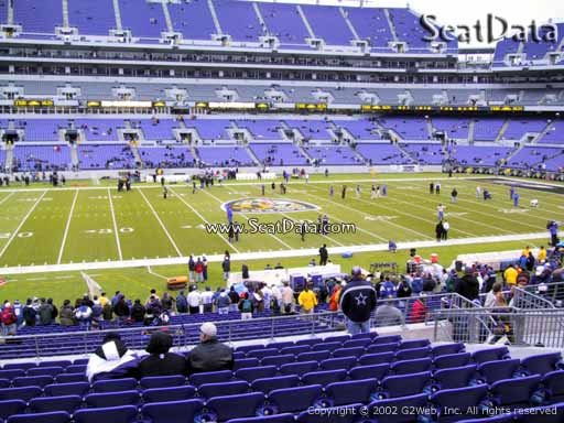 View from Section 101 at M&T Bank Stadium, Home of the Baltimore Ravens