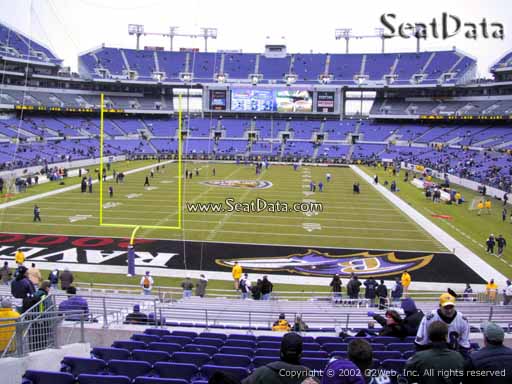 View from Section 112 at M&T Bank Stadium, Home of the Baltimore Ravens