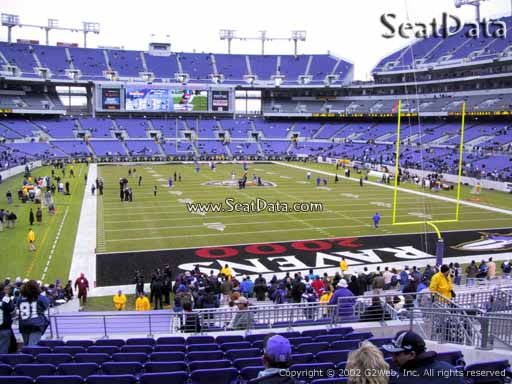 View from Section 115 at M&T Bank Stadium, Home of the Baltimore Ravens
