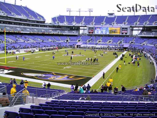 View from Section 136 at M&T Bank Stadium, Home of the Baltimore Ravens