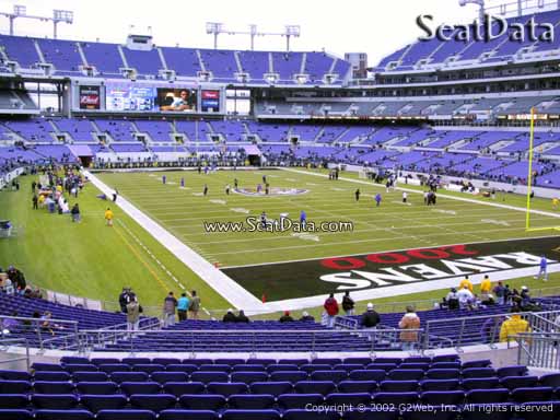 View from Section 144 at M&T Bank Stadium, Home of the Baltimore Ravens