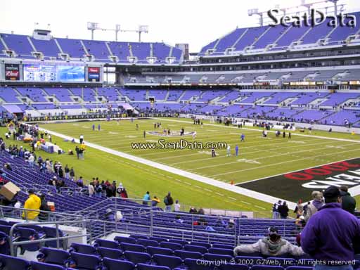 View from Section 146 at M&T Bank Stadium, Home of the Baltimore Ravens