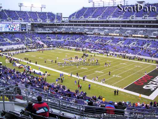 Seat view from section 248 at M&T Bank Stadium, home of the Baltimore Ravens